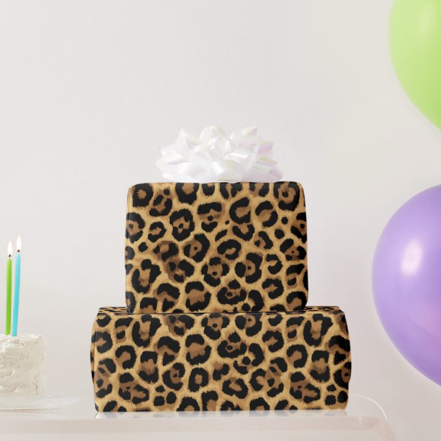Papier Cadeau Impression léopard (Cadeaux de fête)