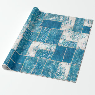 Papier Cadeau Impression motif de la surface composée de collage