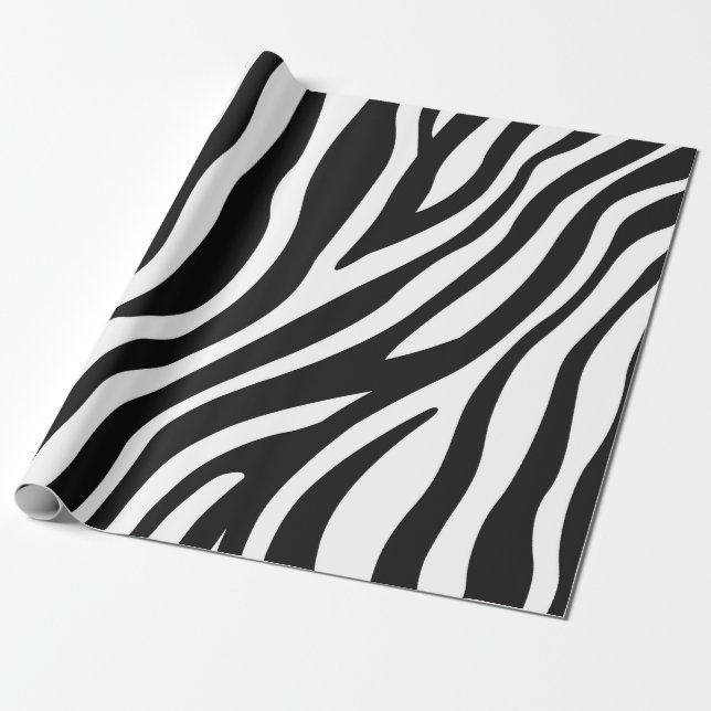 Papier Cadeau Impression Zebra (Déroulé)