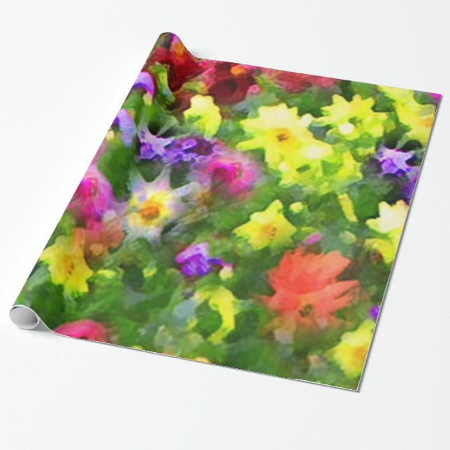 Papier Cadeau Impressions de jardin d'agrément (Déroulé)
