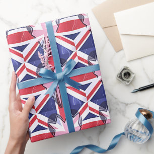 Papier Cadeau Imprimer "I Love UK"