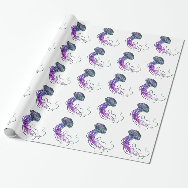 PAPIER CADEAU IMPULSION ET TENTACULES (Déroulé)