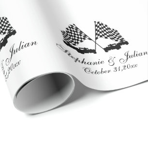 Papier Cadeau Indicateur de contrôle des voitures de course