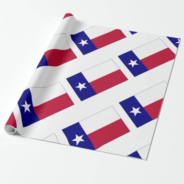 Papier Cadeau Indicateur Texas Lone Star (Déroulé)