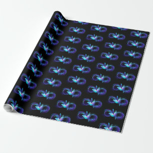 Papier Cadeau Infinité brillante avec papillon magique