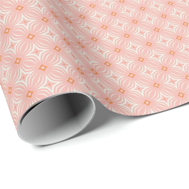 Papier Cadeau Infiniti Star Rose Pâle (Coin rond)