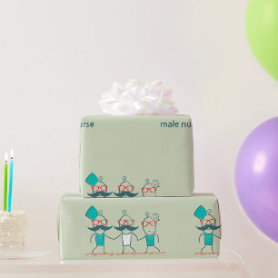 Papier Cadeau Infirmier Homme Drôle Soins de Santé