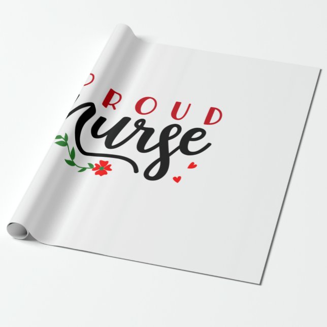 Papier Cadeau Infirmière Cadeau Fière Infirmière (Déroulé)