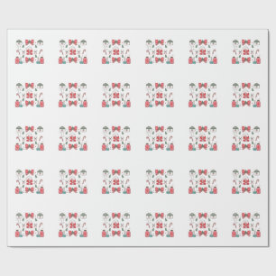 Papier Cadeau Infirmière Coquette Ruban Noël Personnalisée Noël