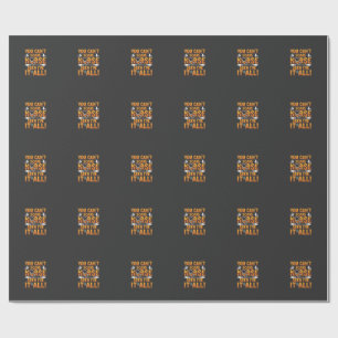 Papier Cadeau Infirmière d'Halloween a tout vu Design_1