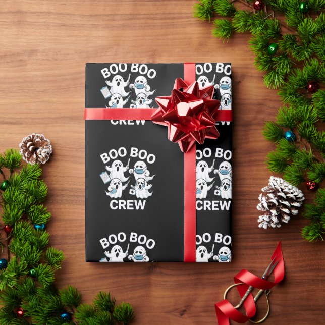 Papier Cadeau Infirmière d&#x27;Halloween Cadeau Boo Boo Infirmière d (Cadeau de vacances)