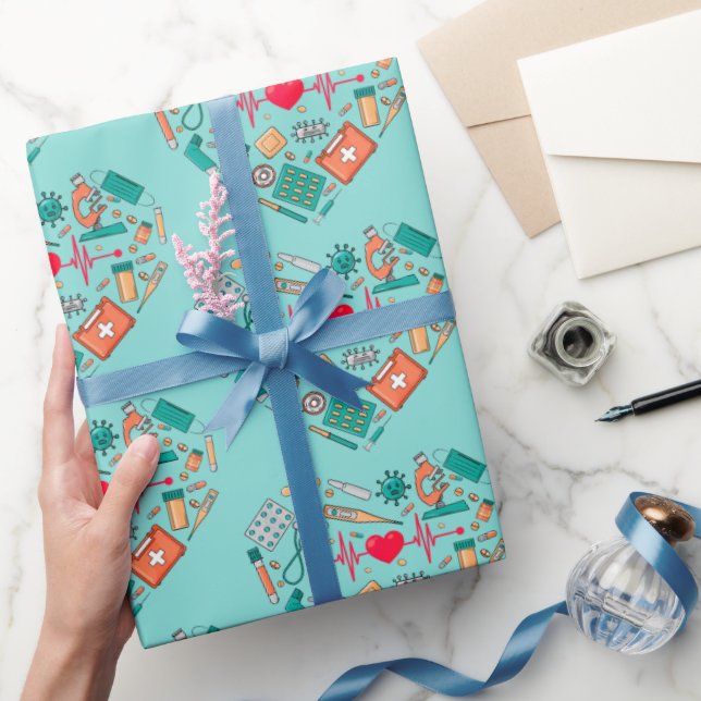 Papier Cadeau Infirmière Infirmière Outil Coeur (Cadeaux)