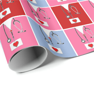 Papier Cadeau Infirmière mignonne