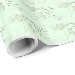 Papier Cadeau Infirmière Spécialisée Touche Des Vies Fleur Sauva