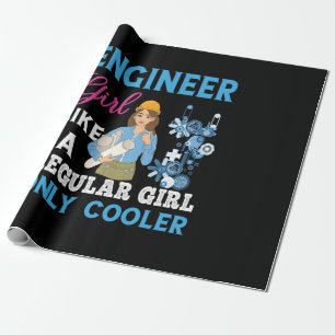Papier Cadeau Ingénieur Fière Fille Ingénieur