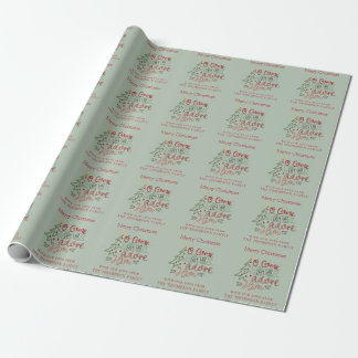 Papier Cadeau Inhabituel, adorons-le Nom Joyeux Noël