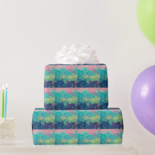 Papier Cadeau Inspiration colorée motif Retro Cute