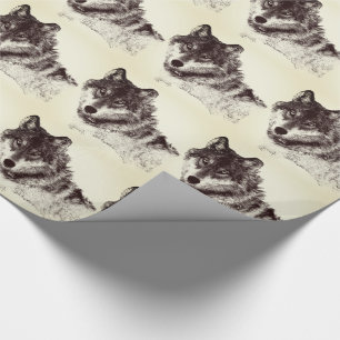 Papier Cadeau Inspiration Wolf Eyes
