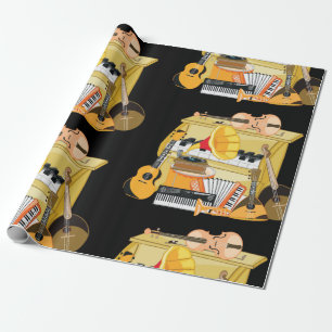 Papier Cadeau Instruments de musique