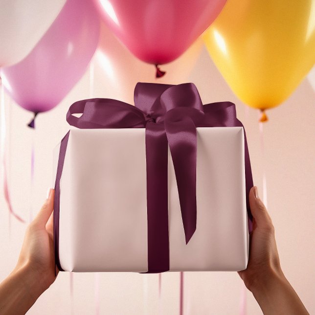 Papier Cadeau Intemporel - Papier d'enveloppement beige rose (Créateur téléchargé)