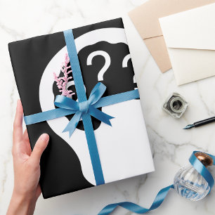 Papier Cadeau Interrogations sur le papier d'emballage