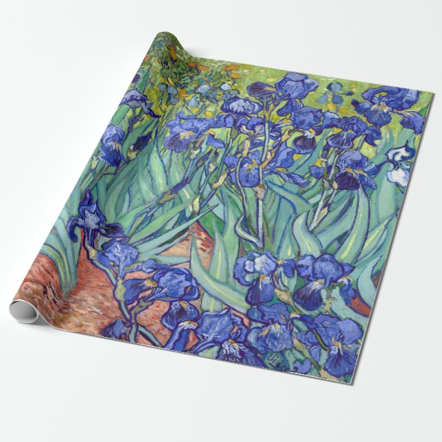 Papier Cadeau Iris de Vincent van Gogh (Déroulé)