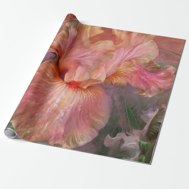 Papier Cadeau Iris-Déesse d'enveloppe de cadeau d'art de ressort (Déroulé)