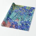 Papier Cadeau Irises Vincent van Gogh<br><div class="desc">Irises (1889) Vincent van Gogh. Reproduction d'oeuvres d'art célèbres dans le domaine public.</div>