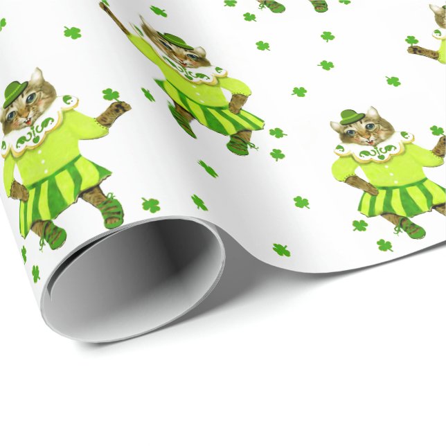 Papier Cadeau Irish St. Patrick's Day Cadeau (Coin rond)
