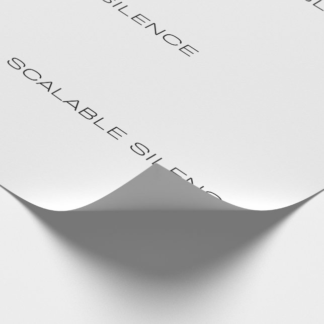 Papier Cadeau Ironie d'Entreprise Silence Évolutif (Coin)