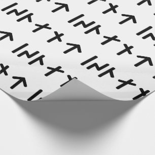 Papier Cadeau Islande ᛁᛋᛚᛅᚾᛏ ~ Runes Futhark jeune