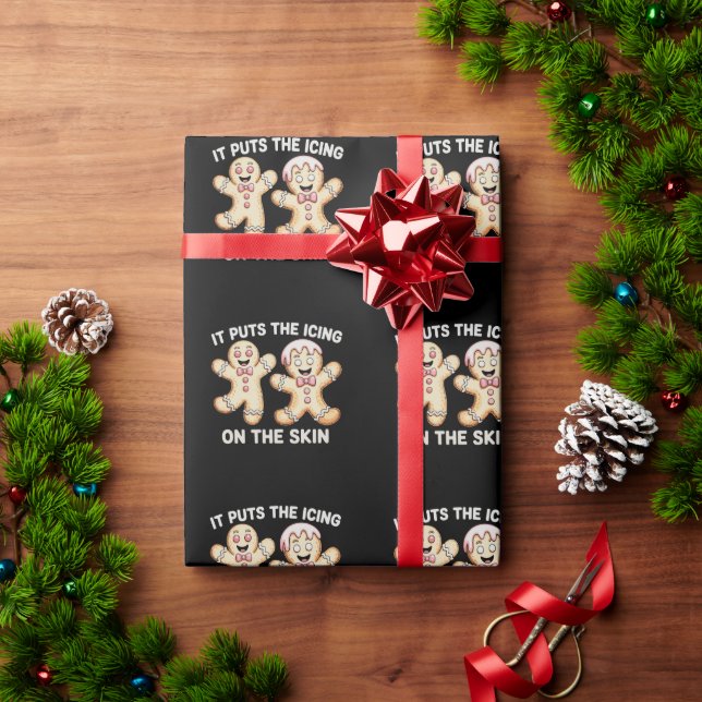 Papier Cadeau It Puts The Icing On The Skin Gingerbread Xmas (Cadeau de vacances)