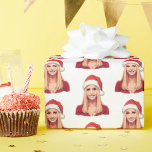 Papier Cadeau Ivanka Trump avec le Père Noël Casquette Joyeux No