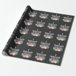Papier Cadeau J’ai survécu aux couples Mariages de ma soeur jume