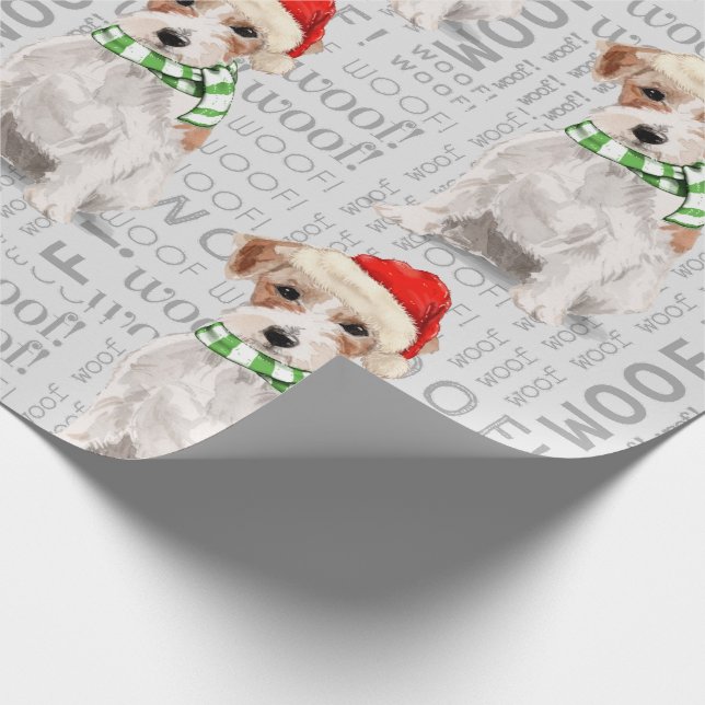 Papier Cadeau JACK RUSSELL TERRIER Noël pour les Amoureux de les (Coin)