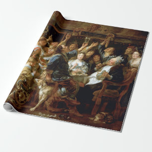 Papier Cadeau Jacob Jordaens La fête du roi haricot