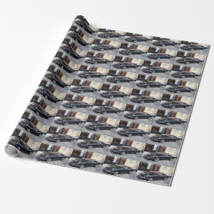 Papier Cadeau Jaguar Type E Roadster noir