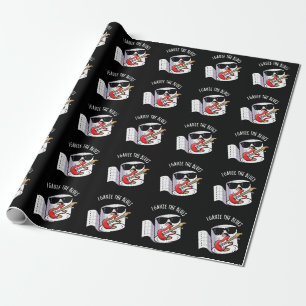 Papier Cadeau J'ai de la gaze bleue, drôle de jeu de mots sur le