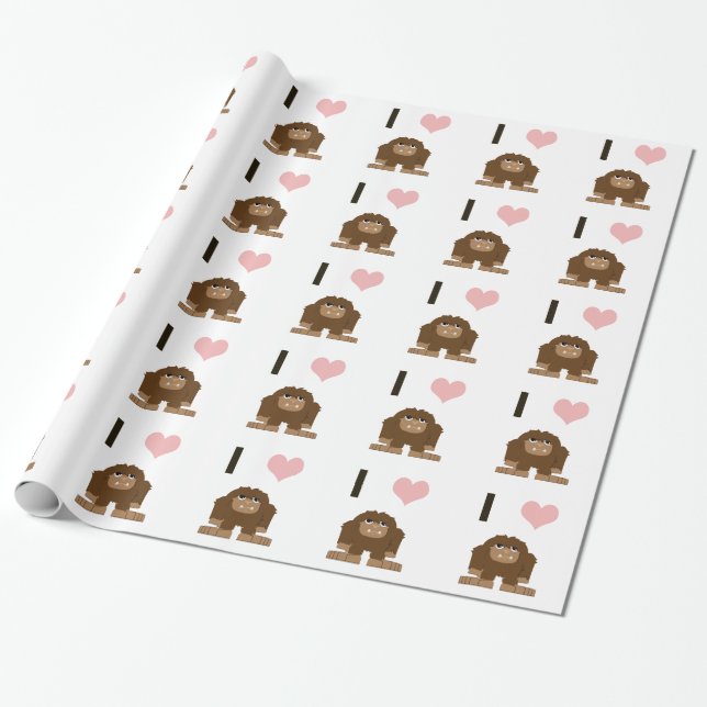 Papier Cadeau J'ai du coeur (Déroulé)