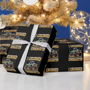 Papier Cadeau J'ai écrasé la remise des diplômes de camion monst