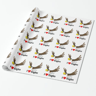 Papier Cadeau J'aime Eagles