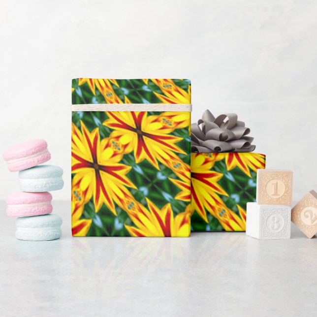 Papier Cadeau J'Aime Les Fleurs Uniques (Baby Shower)