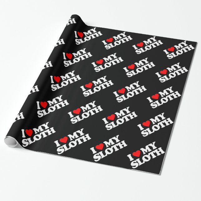 PAPIER CADEAU J'AIME MA PARESSE (Déroulé)