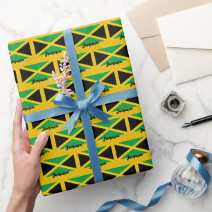 Papier Cadeau Jamaica Wrapping Paper, patriote jamaïcain du drap
