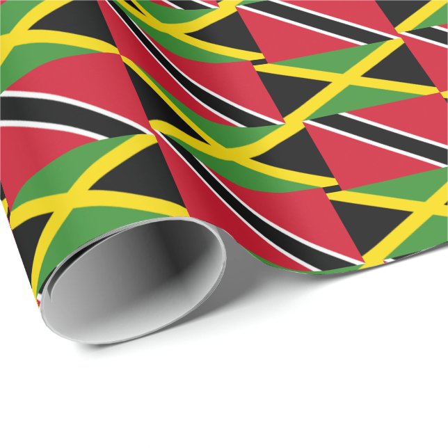Papier Cadeau Jamaïque Trinidad (Coin rond)