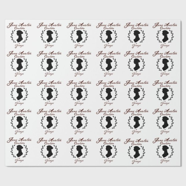 Papier Cadeau Jane Austen Couture Papier à envelopper (Couture)