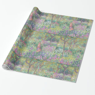 Papier Cadeau Jardin à Giverny par Claude Monet