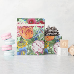 Papier Cadeau Jardin aux fleurs de la tourbière de Tulips