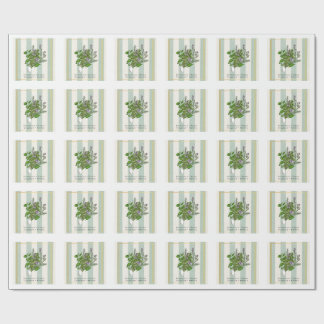 Papier Cadeau Jardin Botanique d'Herbes - Art Culinaire à la Sau