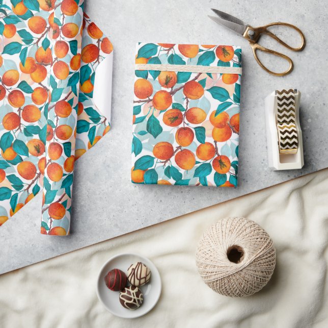 Papier Cadeau Jardin d'abricot 4 (Artisanat)